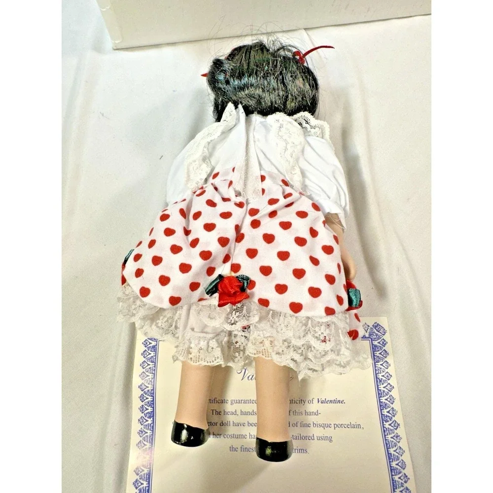 Royalton Collection Valentine Porcelain Collector Doll Red Heart Dress
